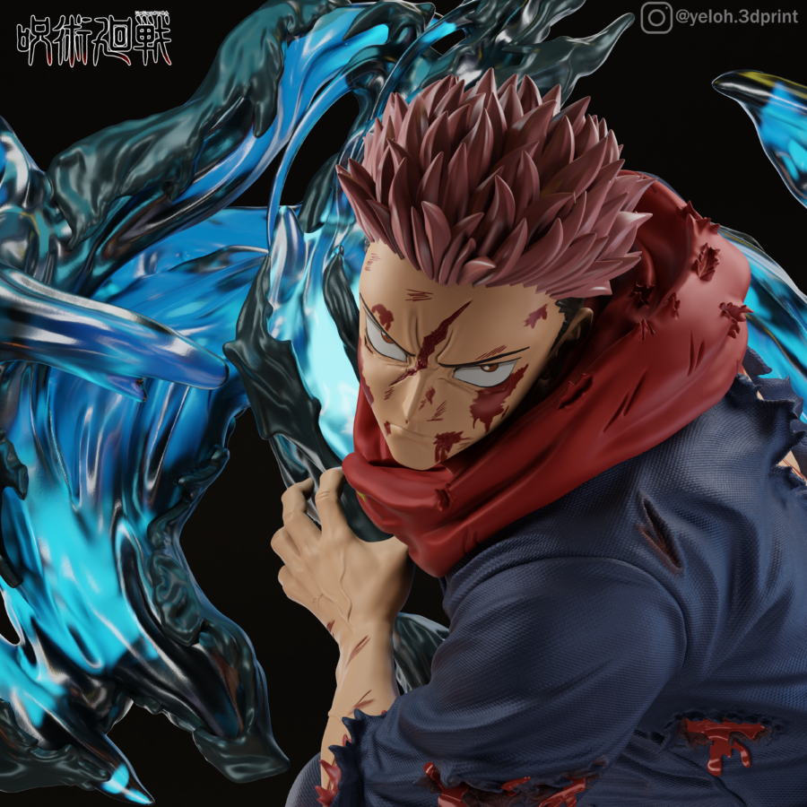 Yuji Itadori Jujutsu Kaisen 1/8 & 1/6 resin figure - 3D Figure Atelier